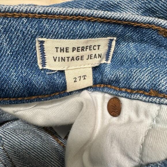 Madewell Jeans 27T Blue Medium Wash The Perfect Vintage Jean High Rise Straight - Picture 15 of 16